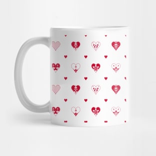 Valentines Day Hearts-WT Mug